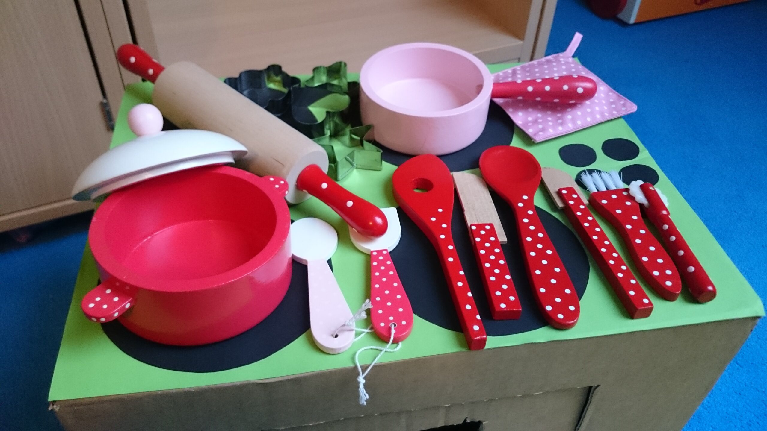 KINDER BACKUTENSILIEN Kochutensilien Kochset Backset Spielzeug Spielküche Backen 
