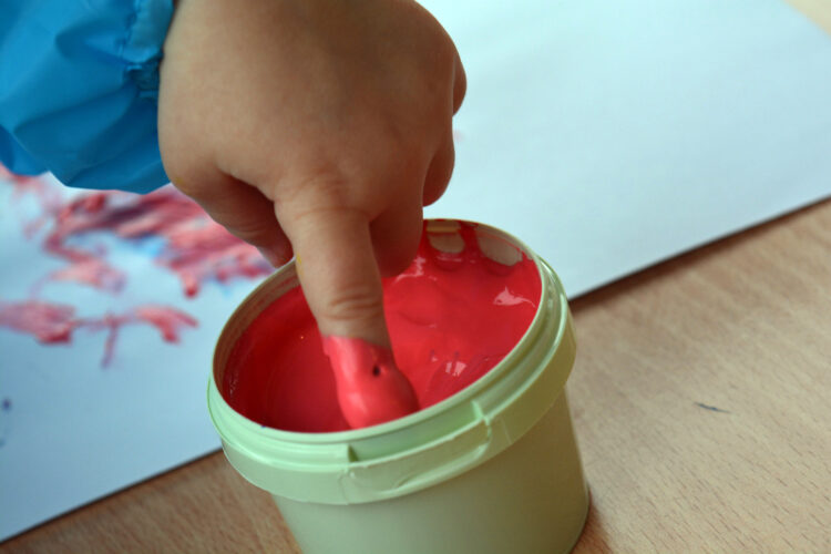 Fingerfarben für Kleindkinder