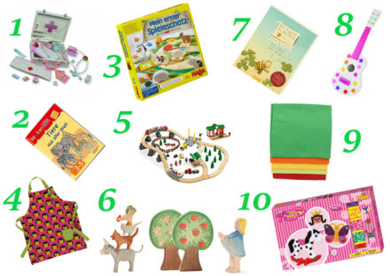 Ellas Wunschzettel: 10 Geschenketipps für Kinder ab 2 1/2 Jahren