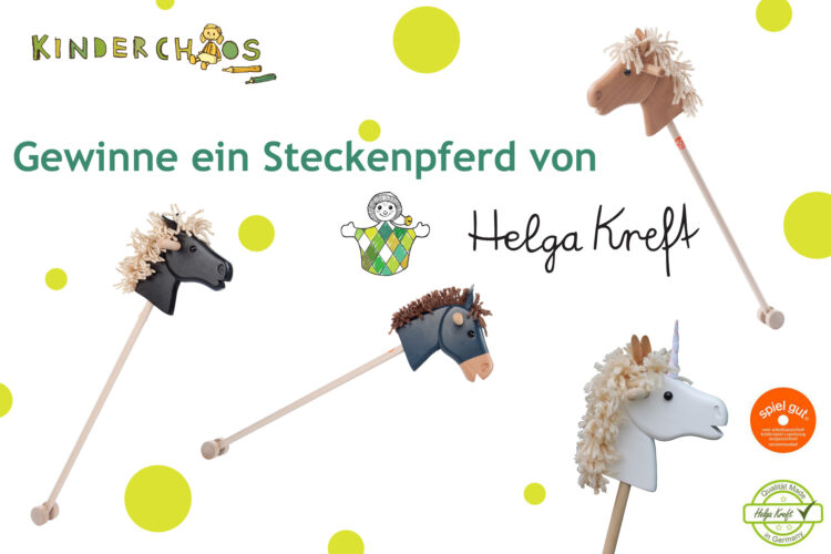 Steckenpferd Steckenpferde Steckenesel Helga Kreft Holzspielzeug Reiterhof Pferdestall Pferde Gewinnspiel 