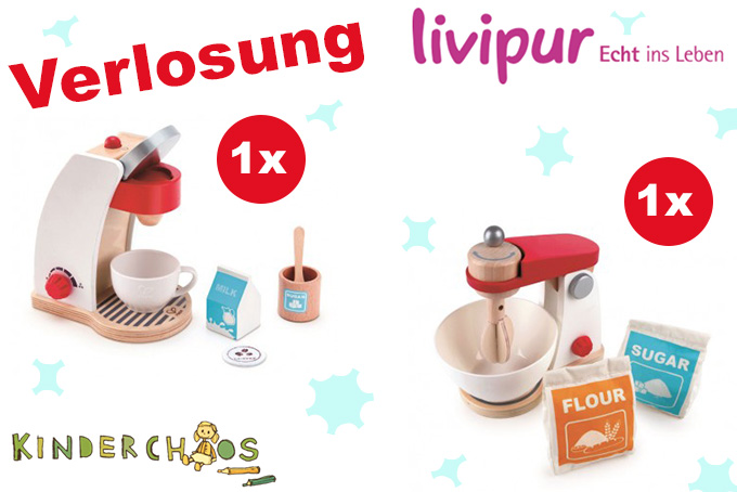Hape Livipur Kaffeemaschine Kakao Küchen-Mixer Spielküche Kinderküche Holzspielzeug Holz Adventskalender