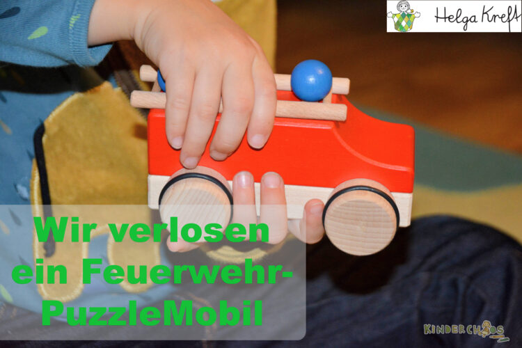 Helga Kreft Puzzlemobil Feuerwehr Holzspielzeug Auto Holzauto Adventskalender
