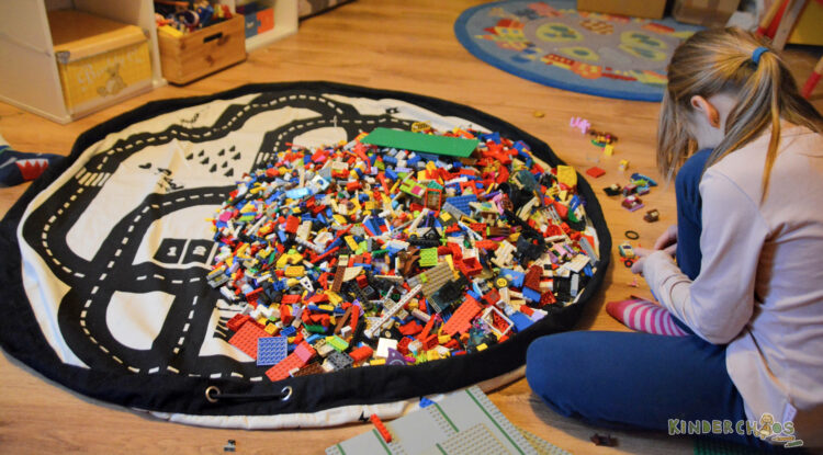 Play & Go Sack Spielsack Aufbewahrungssack Aufräumsack aufräumen Kinderzimmer Ordnung Roadmap Lego