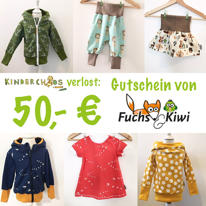 Fuchs & Kiwi Kinderkleidung Mode Mama und Baby Kind Gutschein Gewinnspiel Verlosung Berlin