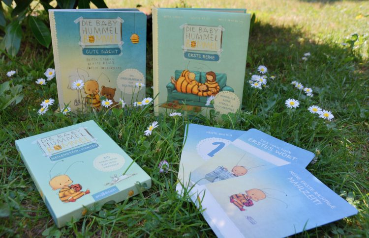 Internationaler Kindertag Die Baby Hummel Bommel Erste Reime Milestone Meilenstein-Karten Gute Nacht Kinderbuch Bilderbuch Kleinkind Baby