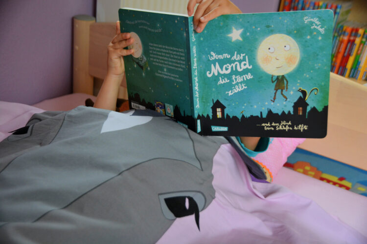 Einschlafen Bettwäsche Fred´s World by Green Cotton Pferd Carlsen Verlag Günther Jakobs Wenn der Mond die Sterne zählt ... und dem Kind beim Schlafen hilft
