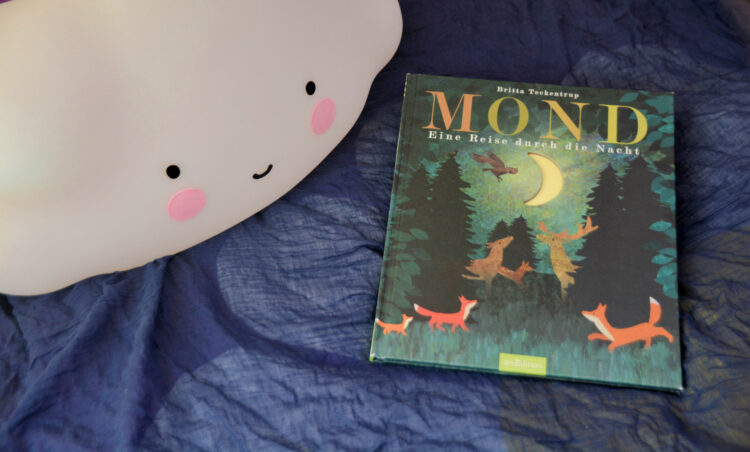 Mond Eine Reise durch die Nacht Britta Teckentrup Kinderbuch Bilderbuch