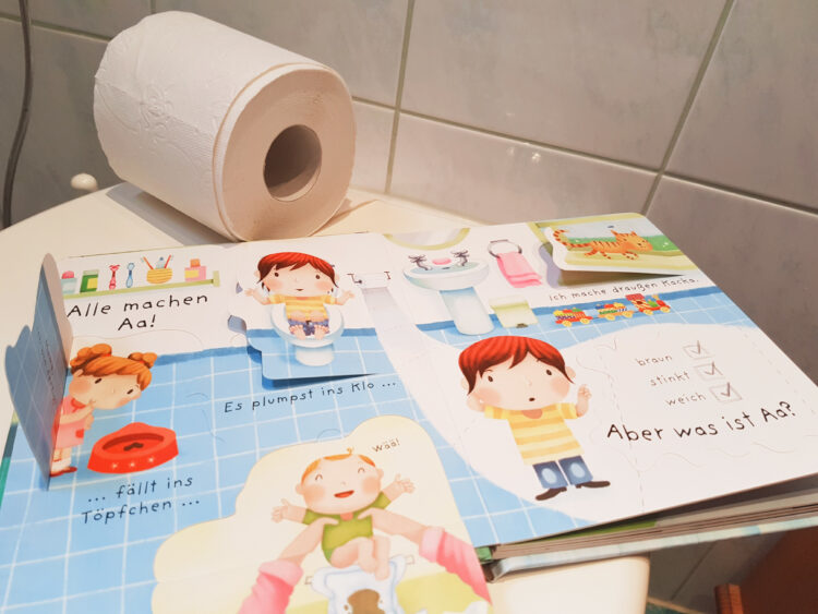 Alle müssen mal aufs Klo Toilette AA Pipi Kacka Kinderbuch Bilderbuch Sachbilderbuch Usborne Verlag