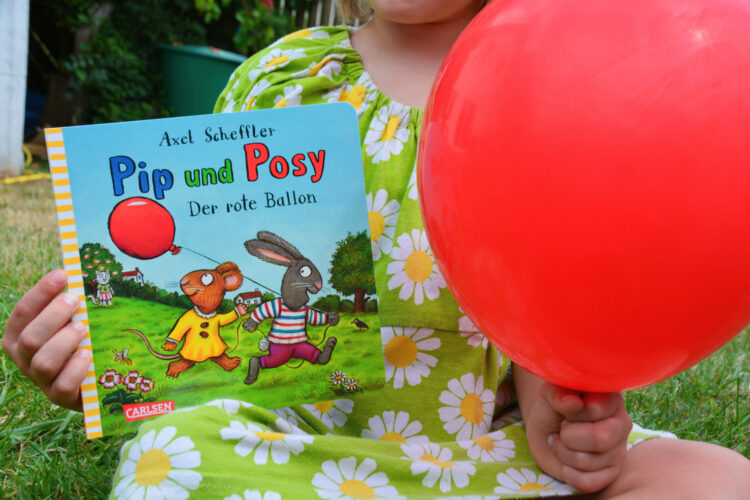 Pip und Posy Der rote Ballon Axel Scheffler Carlsen Verlag Kinderbuch Bilderbuch Pappbilderbuch