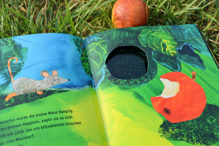 Die Maus sucht ein Haus Sauerländer Petr Horacek Kinderbuch Bilderbuch Apfel
