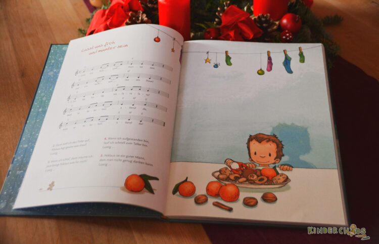 Joëlle Tourlonias Illustration im Weihnachtsliederbuch
