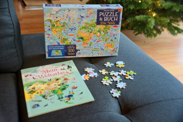 Puzzle & Buch Die Welt