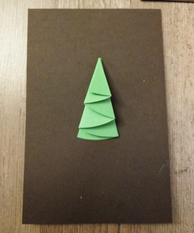 Weihnachtsbaum-Weihnachtskarte
