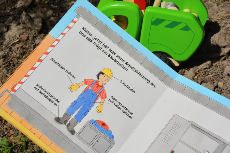 Baustelle Kinderbuch Mitmachbuch