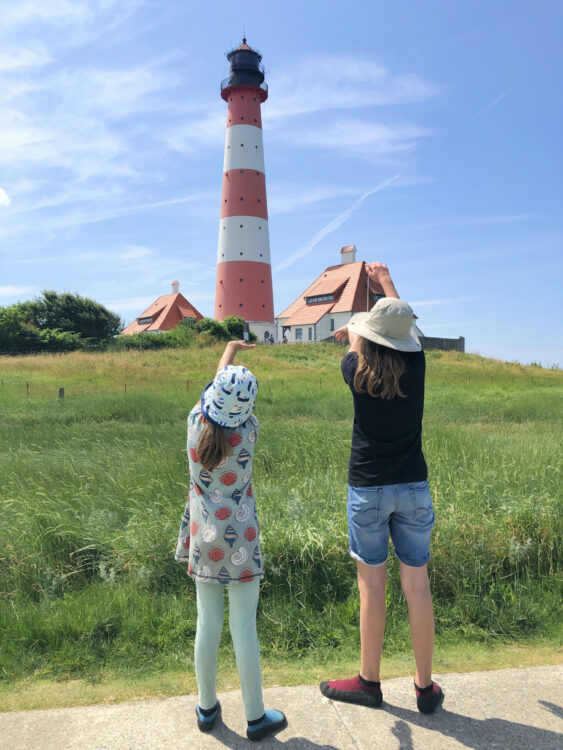 Familienausflug Leuchtturm Westerheversand