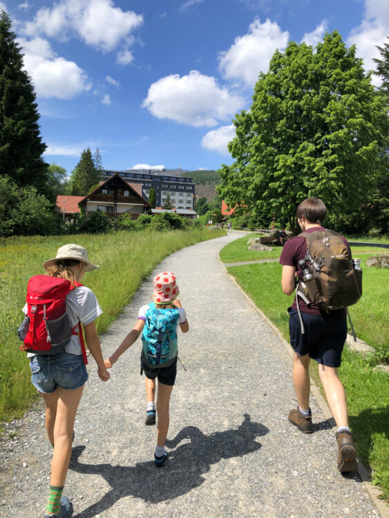 Familie Wandern Harz