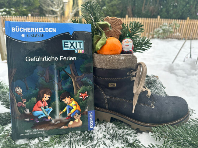 Ein Nikolausstiefel für euch: EXIT – Das Buch Kids: Gefährliche Ferien + Gewinnspiel